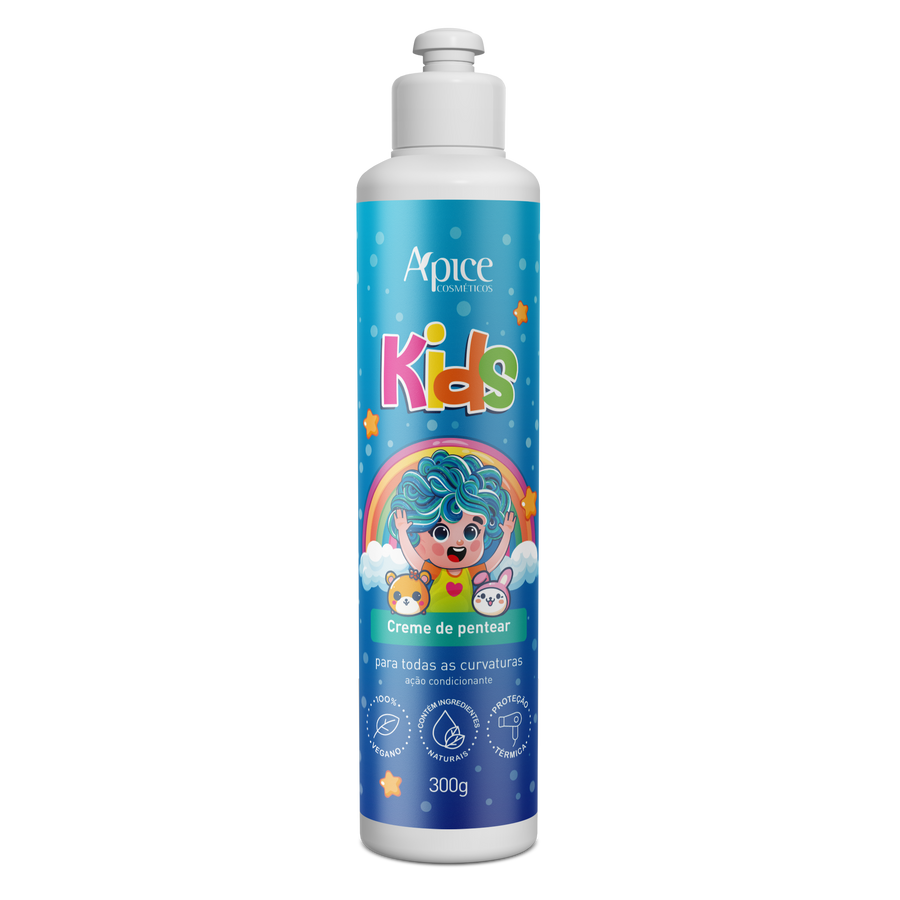 Creme de Pentear KIDS 300g - No Poo / Low Poo - Ação Condicionante