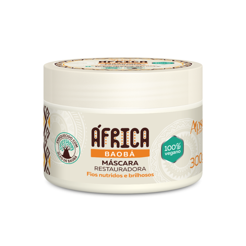 Máscara África Baobá Restauradora 300g - Tratamento Condicionante