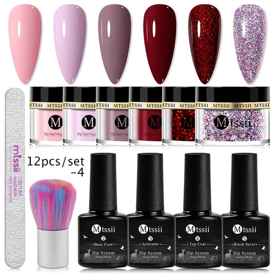 Set Dipping Nail Powder - conjunto de pó de unhas