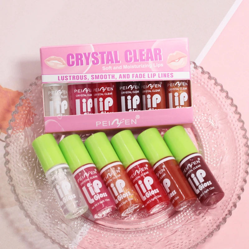 6PCS Batom Gloss Transparente