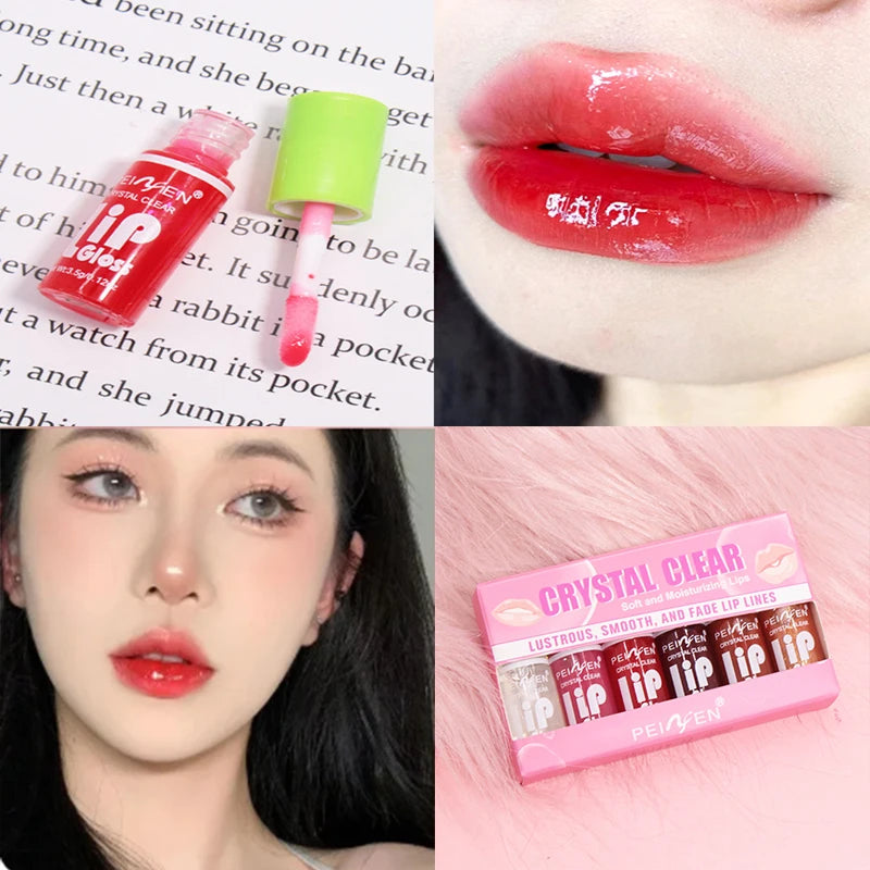 6PCS Batom Gloss Transparente