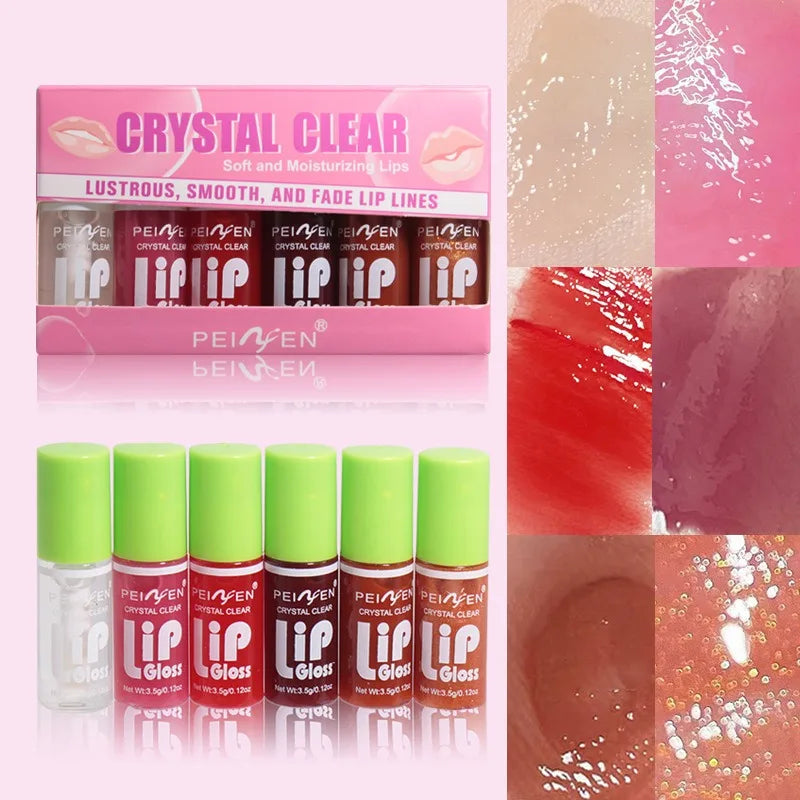 6PCS Batom Gloss Transparente