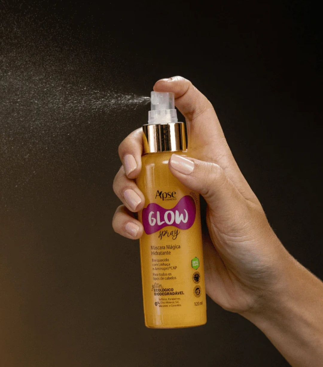 Glow Spray - Máscara Mágica Hidratante 120ml - Tratamento Condicionante