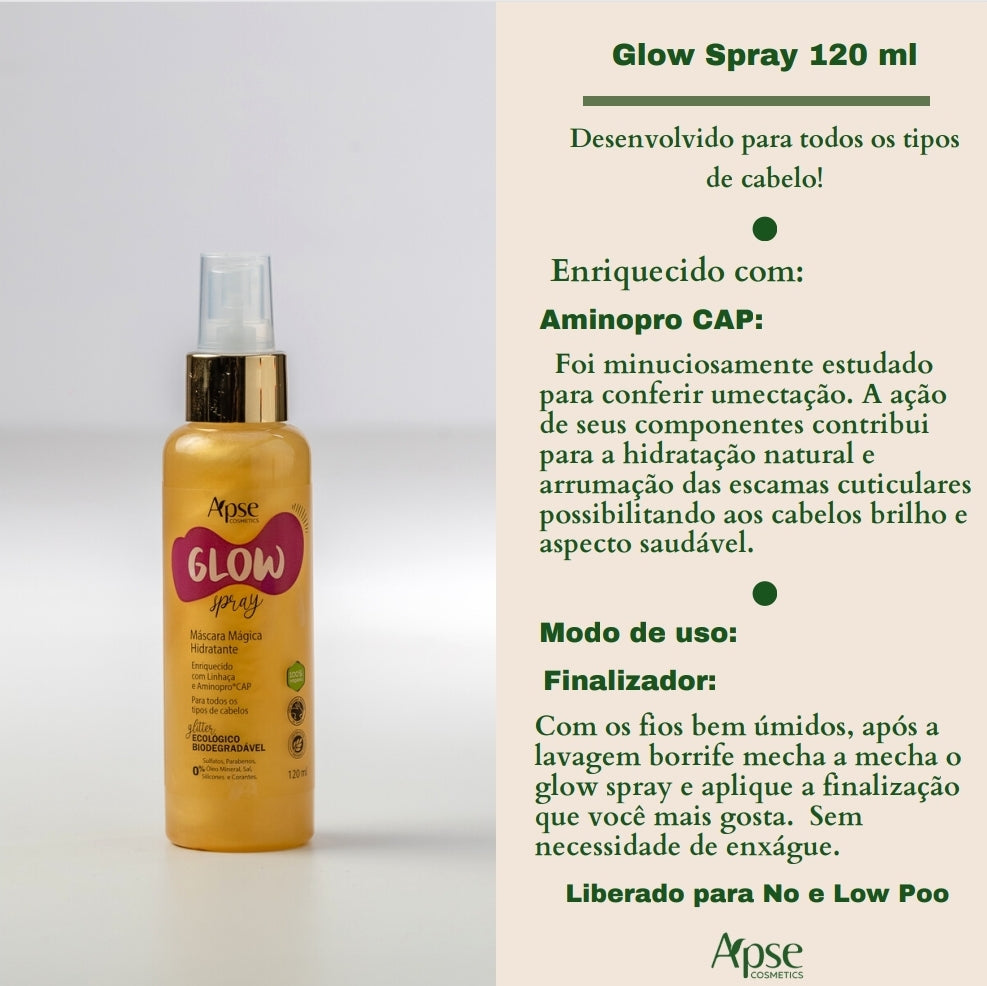 Glow Spray - Máscara Mágica Hidratante 120ml - Tratamento Condicionante