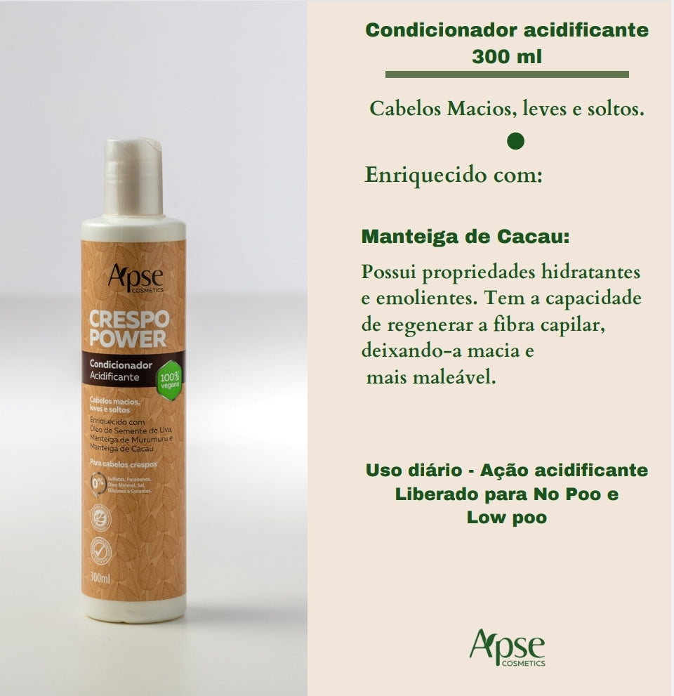 Condicionador Crespo Power Acidificante 300ml