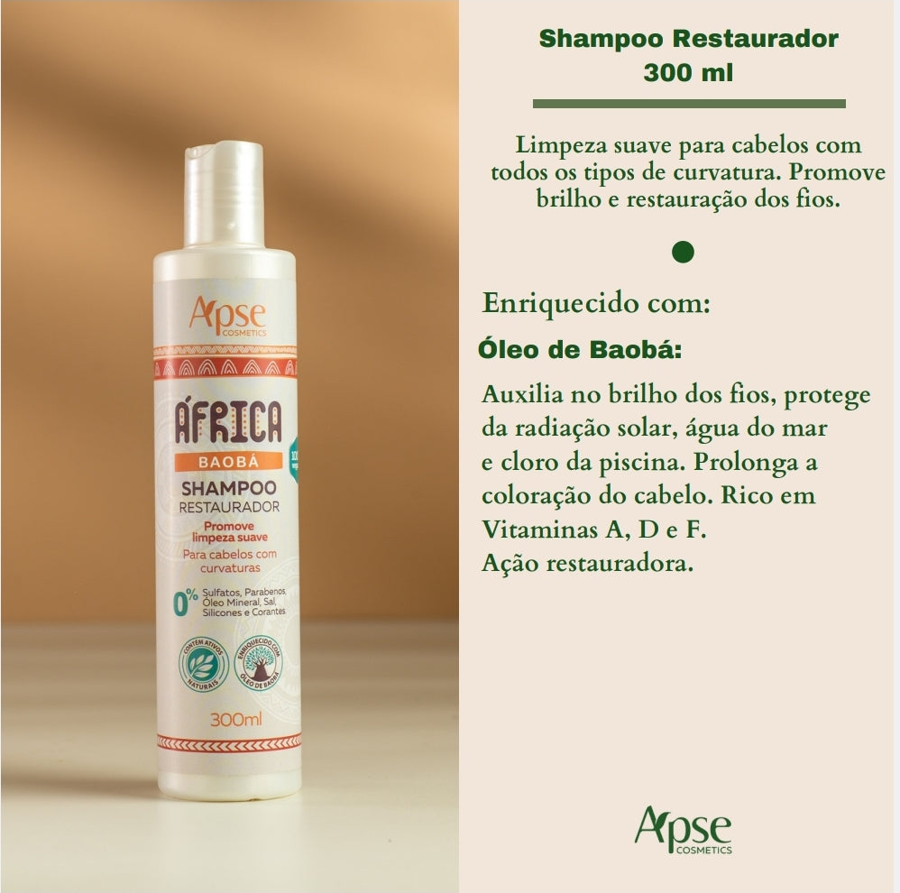 Shampoo África Baobá Restaurador 300 ml