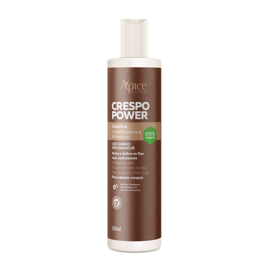 Gelatina Ativadora e Umidificadora Crespo Power 300ml - Ação Condicionante