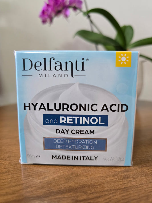 Creme ácido hialurônico com retinol Delfanti Milano - Dia